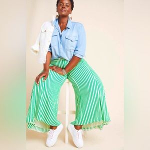 Anthropologie Mackenzie Striped Wide-Leg Pants